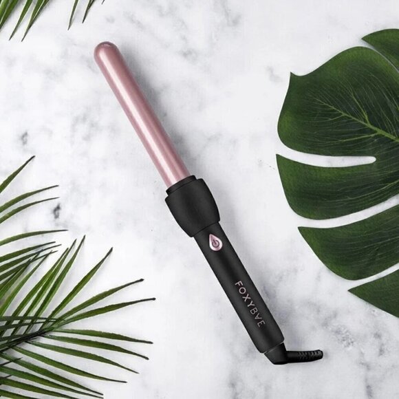 NEW FoxyBae Rose Gold 25mm Curling Wand - Picture 1 of 4